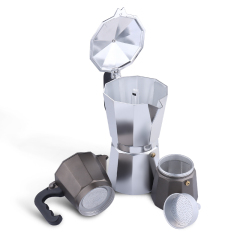 portable 3cup mini espresso coffee maker italian stove top aluminum moka pot