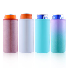 12oz Insulated Can Cooler Dishwasher Safe Stainless Steel Slim Can Cooler for Tall Skinny Cans