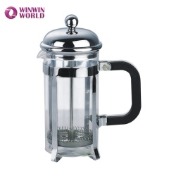 350ml design stainless steel french press coffee glass maker
