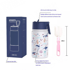 Christmas 350ml Stainless Steel Double Wall Insulated Kids Vacuum Flask Thermoses Water Bottle