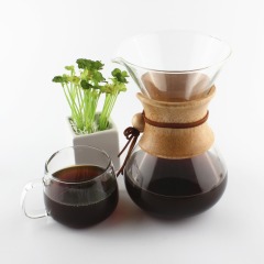 Heat Resistant Glass Pour Over Drip Coffee Pot Coffee Maker Coffee Kettle With Filter