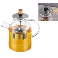 Amazon hot sell tea tools glass tea pots infuser high borosilicate glass teapot with infuser coffee maker