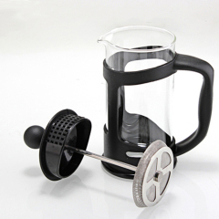 Hot Sales Plastic French Press 350ml 12OZ Coffee Plunger With Spoon Cheap Coffee Plunger SS304 Infuser Glass Coffee Maker