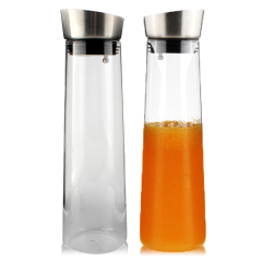 Borosilicate glass pitcher glass carafe iced coffee maker for coffee juice tea and water Jug