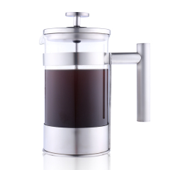 New Arrive No Plastic 34oz  1000ml Stainless Steel Coffee French Press Coffee Plunger With 4 Level Filtration System