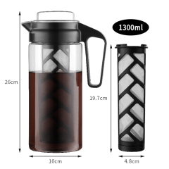 Wholesale Cold Brew Coffee Maker Commercial Cold Brew Tea Bottle With Airtight Lid and Coffee Filter