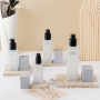 100ml skincare thick pet square face cream pump bottle 