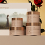 Beige matte color 200g 300g cosmetic cream jar plastic 