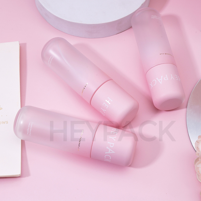 120ml thick PET frosting pink color cosmetic water mist spray bottle
