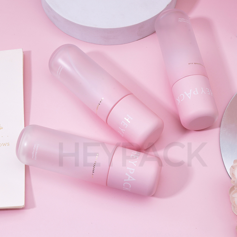 120ml thick PET frosting pink color cosmetic water mist spray bottle