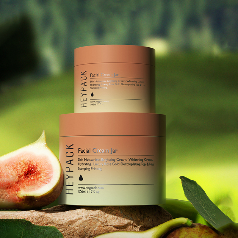 Beige matte color 200g 300g cosmetic cream jar plastic 