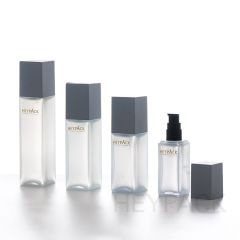 100ml skincare thick pet square face cream pump bottle 