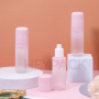120ml thick PET frosting pink color cosmetic water mist spray bottle