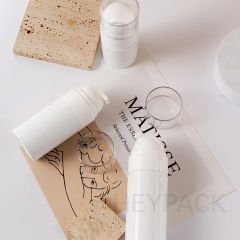 30ml 50ml 80ml AS plastic white color skincare airless pump bottle