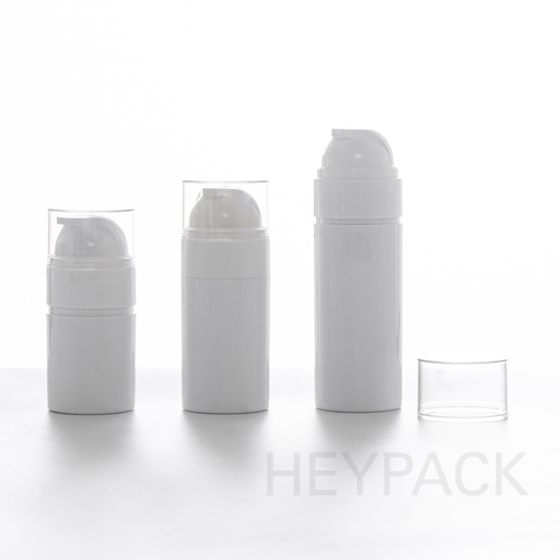30ml 50ml 80ml AS plastic white color skincare airless pump bottle