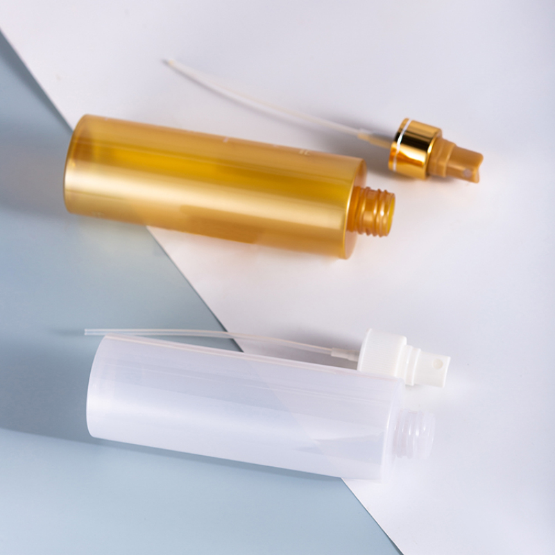 Bouteille PET de couleur différente de cylindre de 250 ml avec pulvérisateur de brouillard