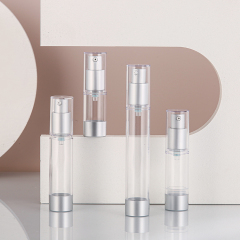 matte silver 10g 15g small size airless bottle 