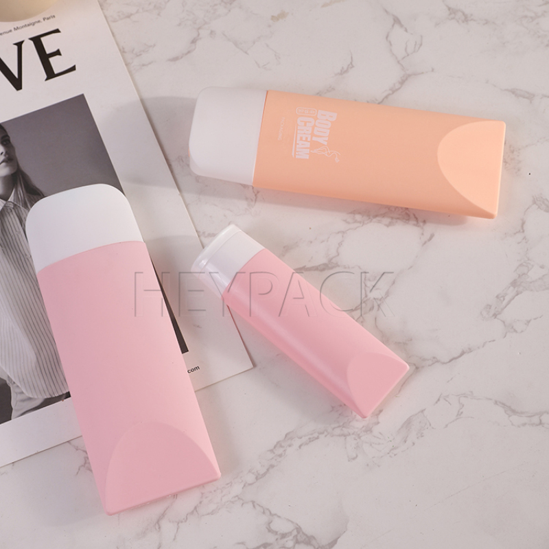 60 мл 100 мл 150 мл ПЦР HDPE Мягкая овальная бутылка лосьона для ухода за телом 