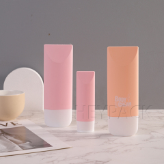 60 мл 100 мл 150 мл ПЦР HDPE Мягкая овальная бутылка лосьона для ухода за телом