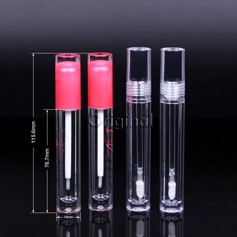Emballage de tube de brillant à lèvres transparent 5 ml 10 ml