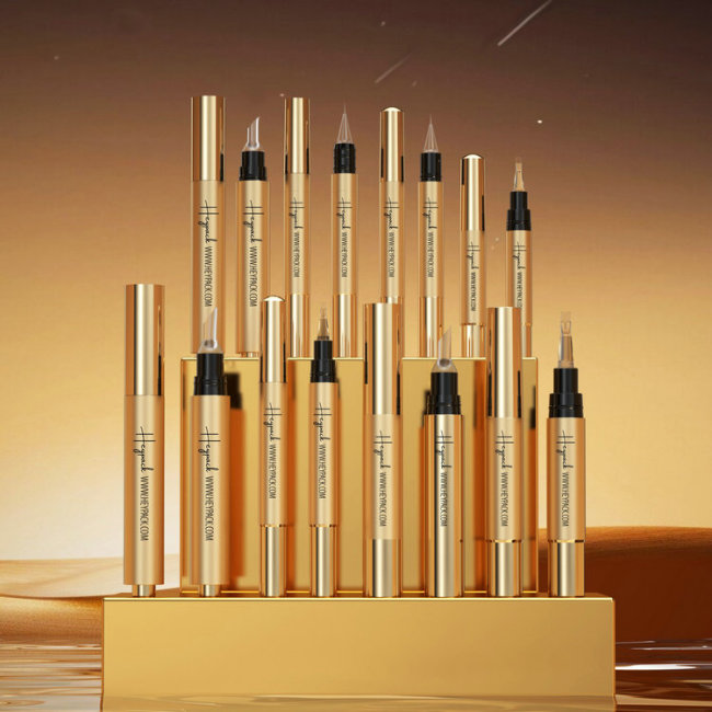 2ml 4ml silver gold beauty serum packaging pen tube
