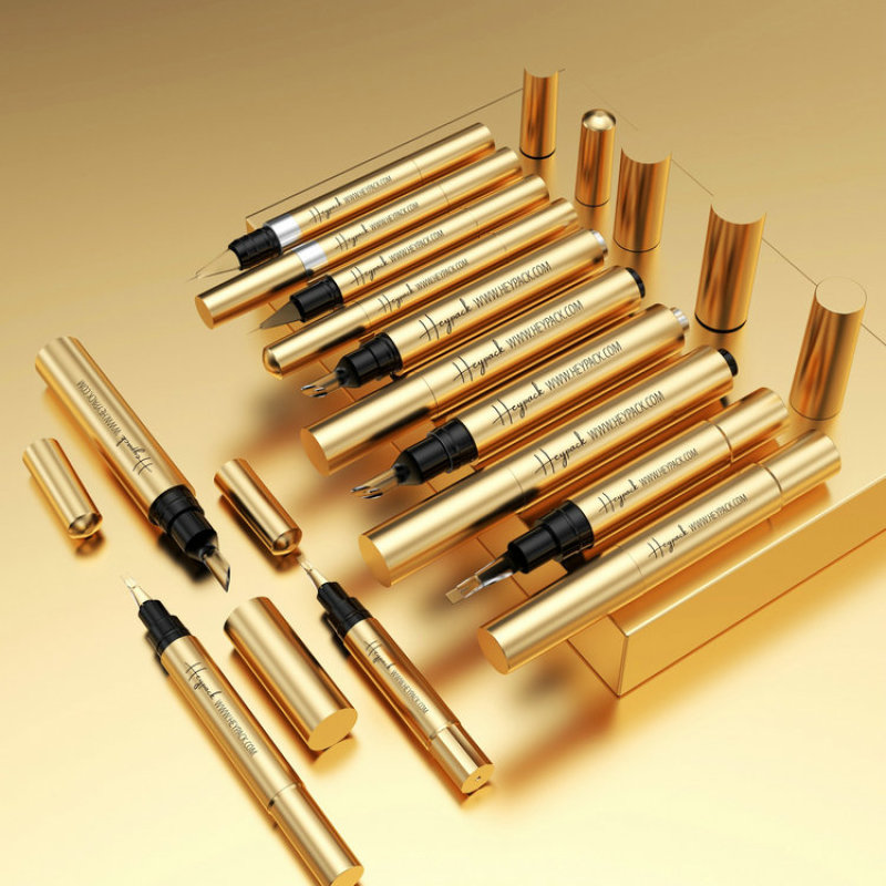 2ml 4ml silver gold beauty serum packaging pen tube