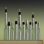 2ml 4ml silver gold beauty serum packaging pen tube