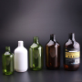 750ml 500ml PET boston round plastic shampoo bottle