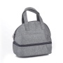 Designer fashionable colorful triangular pattern thermal insulated women lunch tote box bag for adults