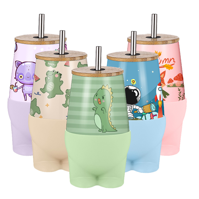 Wholesale OEM Custom Logo Design Cute Animal Colorful Pattern Table Protective Bases TPR Protection Base for Wine Glass Cups