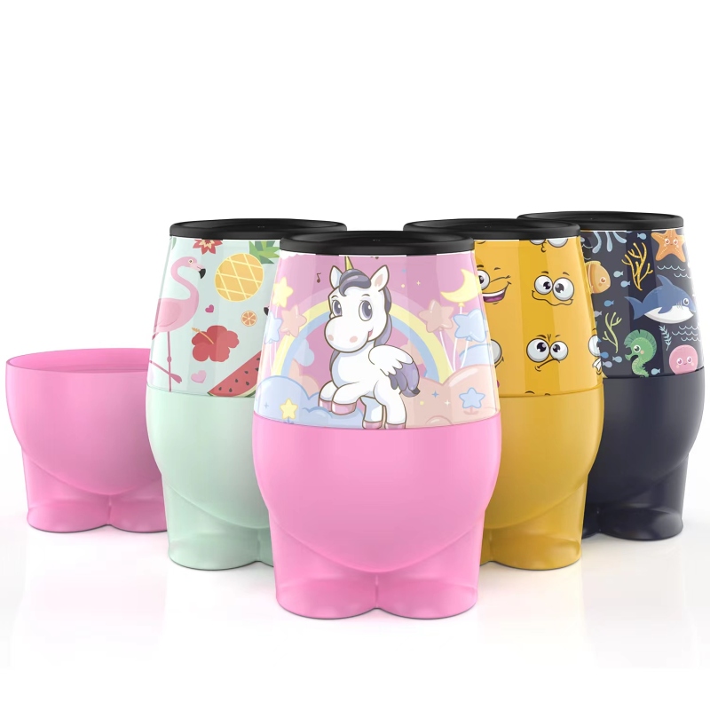 Wholesale OEM Custom Logo Design Cute Animal Colorful Pattern Table Protective Bases TPR Protection Base for Wine Glass Cups