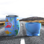 Wholesale OEM Custom Logo Design Cute Animal Colorful Pattern Table Protective Bases TPR Protection Base for Wine Glass Cups