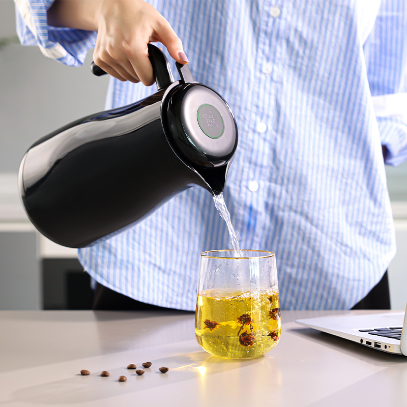 Portable Camping Customization Hot Water Temperature Display Grip Electric 304 Stainless Steel Water Jug Kettle for Coffee Tea