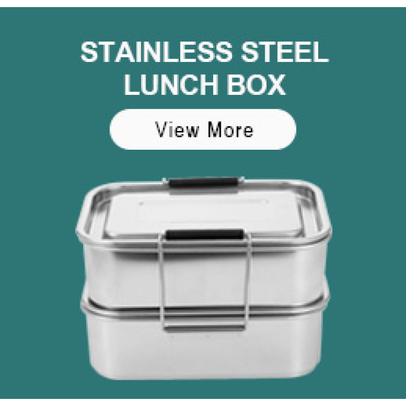 Children 304 Stainless Steel Bento Lunch Box Metal Lunch Containers with Silicone Ring