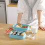 New year microwave lunch box bento for kid school office portable waterproof  4 compartment bento plastic Food container