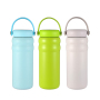 Leak Proof 32oz 40oz Double Wall Insulated Stainless Steel Thermo Vaccum Flask Sports Custom Logo Water Bottle with Handle Lids