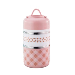 304 Stainless Steel Lunch Box Round Kids Leak Keep Warm Two Layer With Bento Food Grade Heat Proof Handle 304 Stainless Steel Lunch Box Round Kids Leak Keep Warm Two Layer With Bento Food Grade Heat Proof Handle