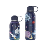Cartoon Insulated Stainless Steel Reusable Tumbler for Toddlers  Girls Boys Kids Water Bottle with Handle Lid
