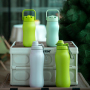 Portable OEM Printing Custom Double Wall Stainless Steel Vaccum Flasks Spout Thermos Insulated Sport Water Bottles with Chug Lid