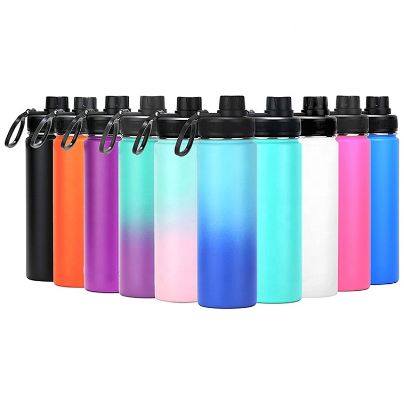 22oz 24oz 32oz 40oz Wide Mouth Potable BPA Free Leak Proof Vacuum Double Wall Thermos Metal Stainless Steel Water Bottle