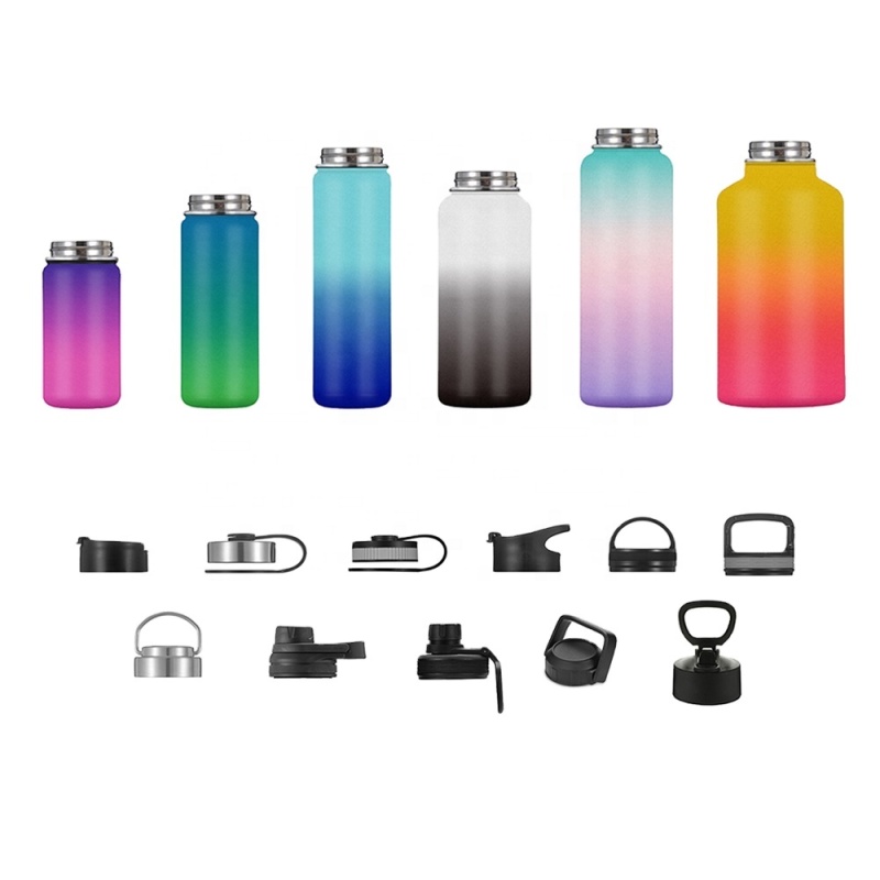 22oz 24oz 32oz 40oz Wide Mouth Potable BPA Free Leak Proof Vacuum Double Wall Thermos Metal Stainless Steel Water Bottle