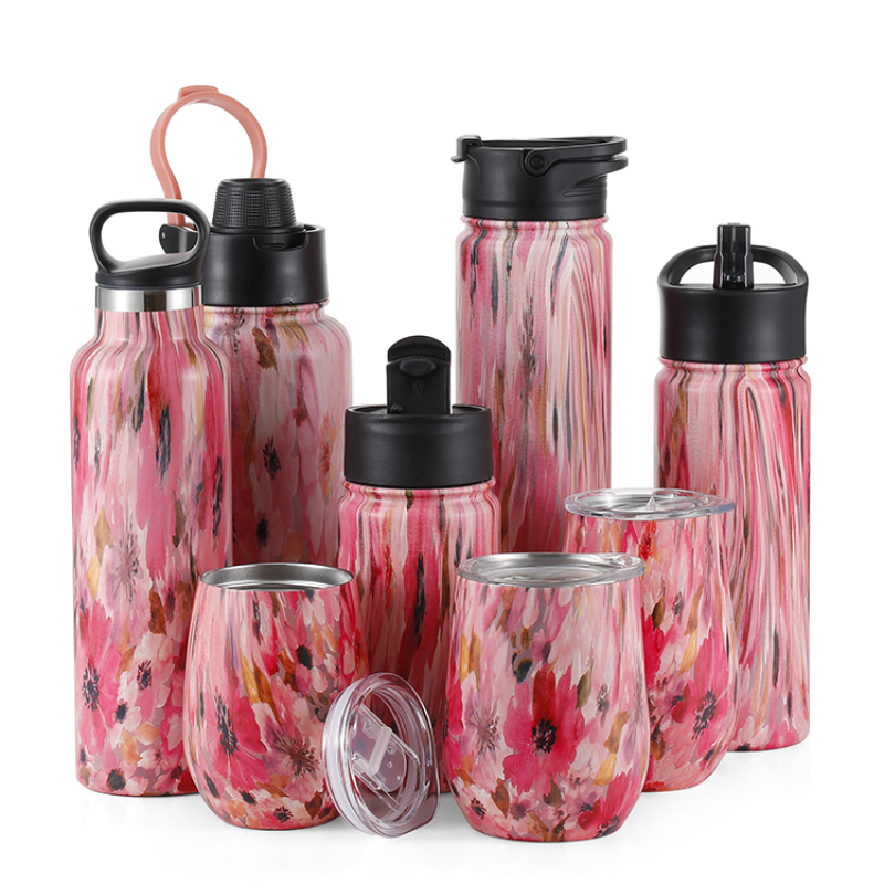 22oz 24oz 32oz 40oz Wide Mouth Potable BPA Free Leak Proof Vacuum Double Wall Thermos Metal Stainless Steel Water Bottle
