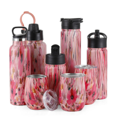 22oz 24oz 32oz 40oz Wide Mouth Potable BPA Free Leak Proof Vacuum Double Wall Thermos Metal Stainless Steel Water Bottle