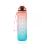 OEM/ODM 32oz Motivational Fitness Sports Tritan SK Water Bottle with Time Marker & Flip Top