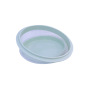 Kitchen Portable Pink Green Food Grade Three Pieces Silicone Foldable Round Soft Collapsible Silicone Food Storage Container Box