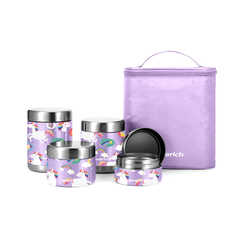 Hot Selling Kids travel stainless steel double wall vacuum insulated Food Jar thermal food soup container Best Food flask