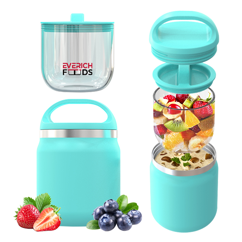 Round Shape Lunch Box Insulation 304 Stainless Steel Bento Box Thickened Lunch Box Suitable For Students Customizable Logo