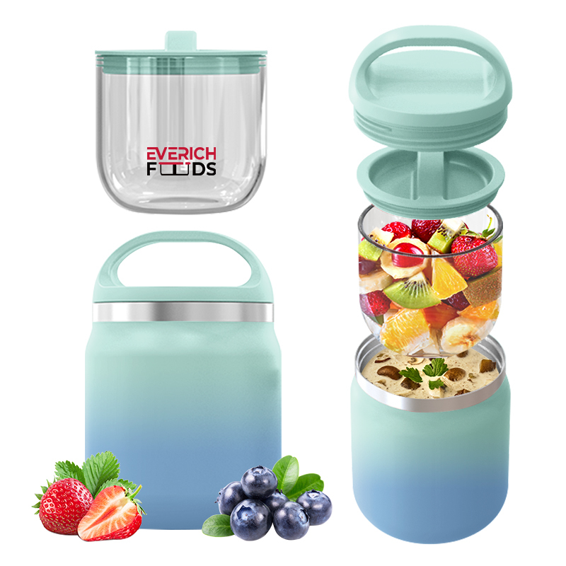 Round Shape Lunch Box Insulation 304 Stainless Steel Bento Box Thickened Lunch Box Suitable For Students Customizable Logo