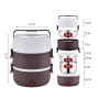 Portable Food Containers Heated Electric Steamer Lunch Box with Airtight Lid