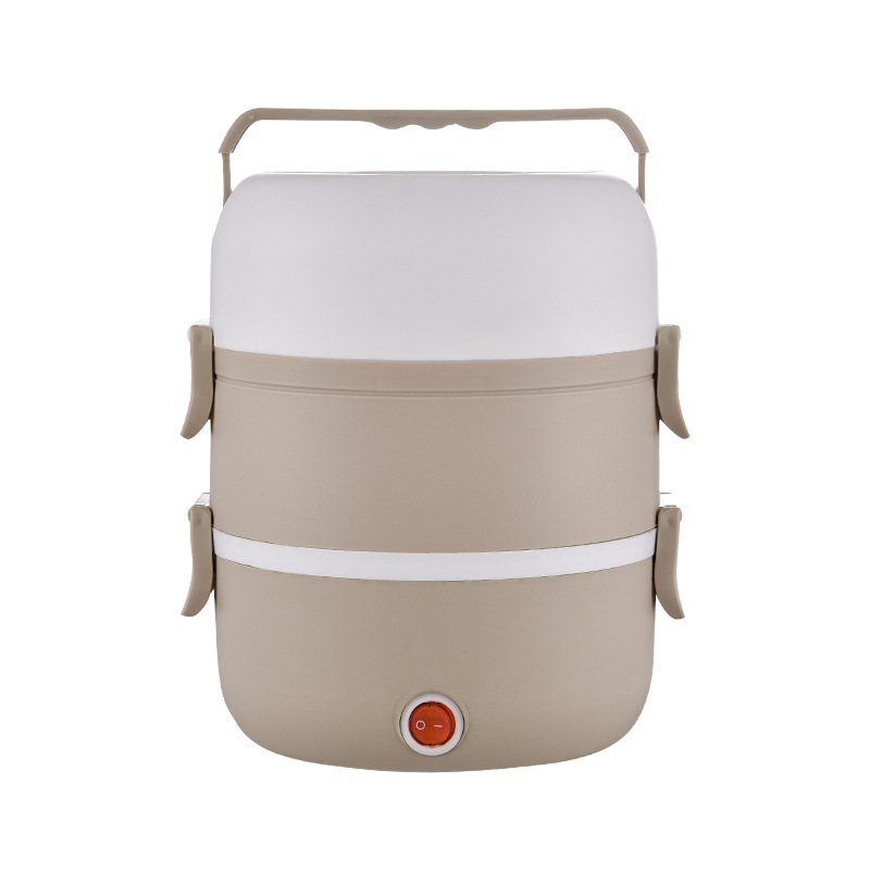 Portable Food Containers Heated Electric Steamer Lunch Box with Airtight Lid